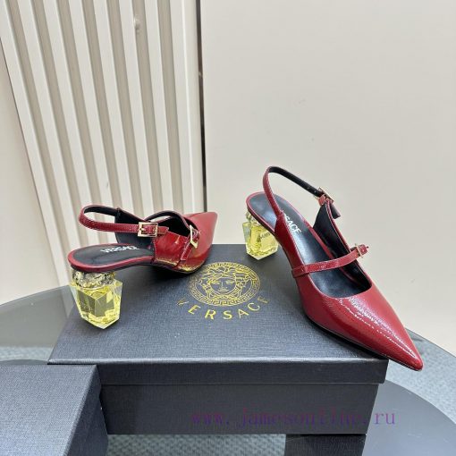Top Versace perfume andLeather drilling surface 3802025 new perfume and rhinestone sandalsWrsnurllbu - Image 5