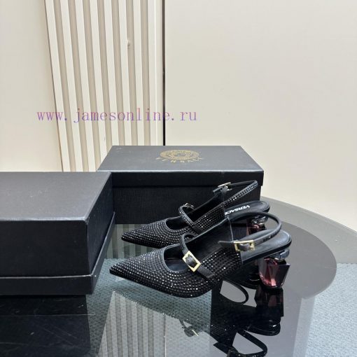 Top Versace perfume andLeather drilling surface 3802025 new perfume and rhinestone sandalsWr43ms0n1t