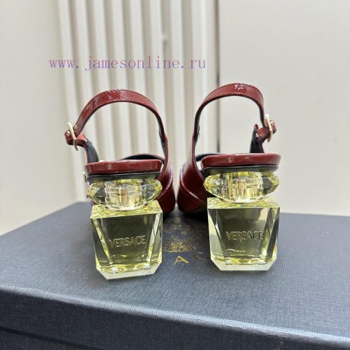 Top Versace perfume andLeather drilling surface 3802025 new perfume and rhinestone sandalsWrsnurllbu - Image 7
