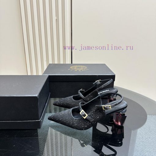 Top Versace perfume andLeather drilling surface 3802025 new perfume and rhinestone sandalsWr43ms0n1t - Image 2