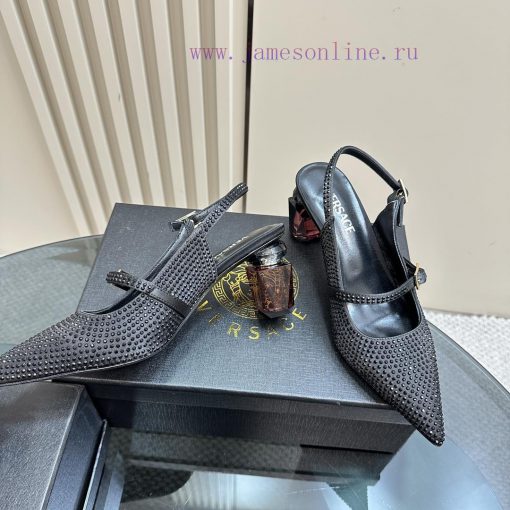 Top Versace perfume andLeather drilling surface 3802025 new perfume and rhinestone sandalsWr43ms0n1t - Image 4