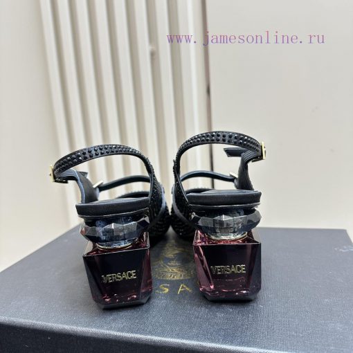 Top Versace perfume andLeather drilling surface 3802025 new perfume and rhinestone sandalsWr43ms0n1t - Image 6