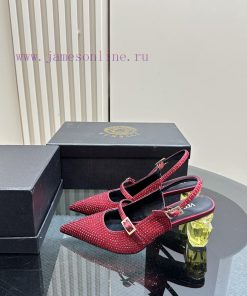 Top Versace perfume andLeather drilling surface 3802025 new perfume and rhinestone sandalsWrqaub03pd