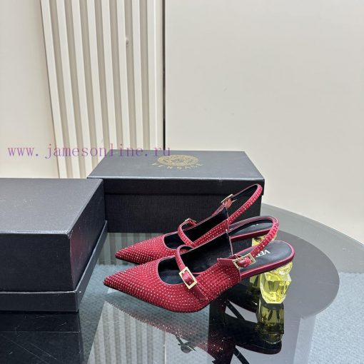Top Versace perfume andLeather drilling surface 3802025 new perfume and rhinestone sandalsWrqaub03pd - Image 2