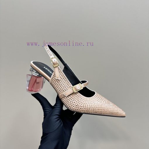 Top Versace perfume andLeather drilling surface 3802025 new perfume and rhinestone sandalsWrwmeq7f4r - Image 8