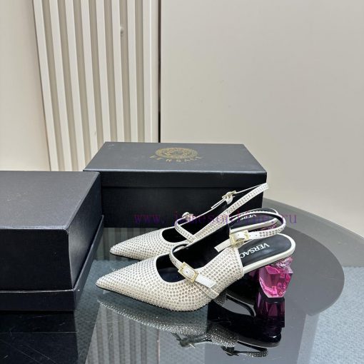Top Versace perfume andLeather drilling surface 3802025 new perfume and rhinestone sandalsWraws8g40l - Image 2