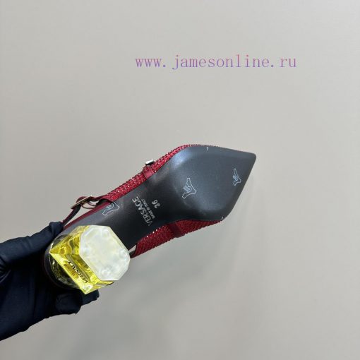 Top Versace perfume andLeather drilling surface 3802025 new perfume and rhinestone sandalsWrqaub03pd - Image 10