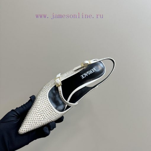 Top Versace perfume andLeather drilling surface 3802025 new perfume and rhinestone sandalsWraws8g40l - Image 9