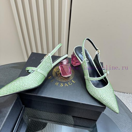 Top Versace perfume andLeather drilling surface 3802025 new perfume and rhinestone sandalsWrv4yhiqi6 - Image 4