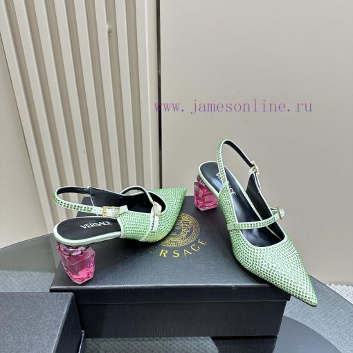 Top Versace perfume andLeather drilling surface 3802025 new perfume and rhinestone sandalsWrv4yhiqi6 - Image 5