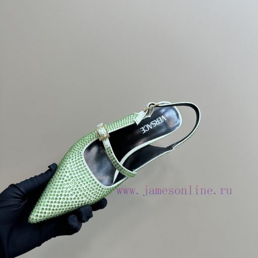 Top Versace perfume andLeather drilling surface 3802025 new perfume and rhinestone sandalsWrv4yhiqi6 - Image 9