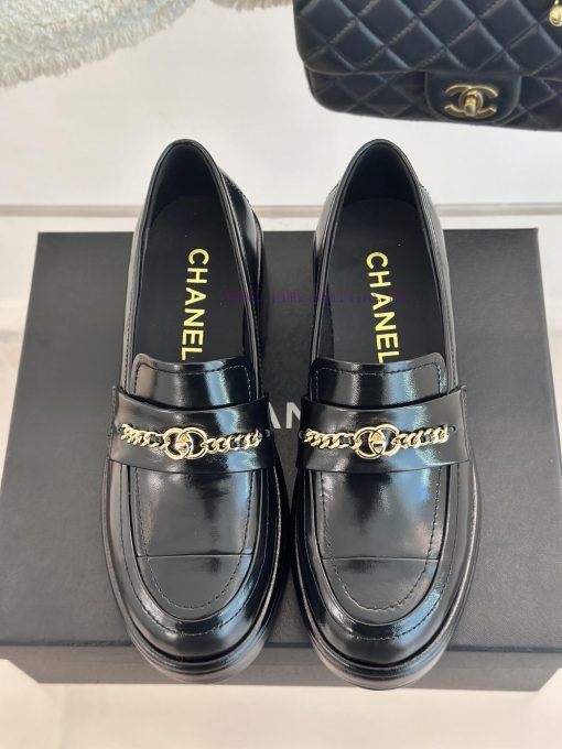Chanel | Chanel 24K Early Spring New ProductDouble C-chain thick soled loafersThis season's o3vk79zk - Image 5