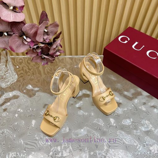The new 2024 spring/summer GUCCI leopard print horsehair Gucci water platform coarse heel hohsdm3ky4 - Image 7