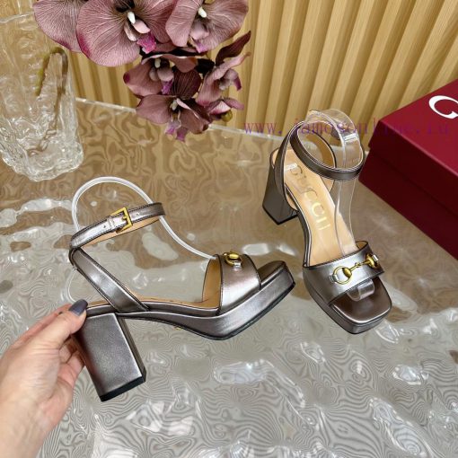 The new 2024 spring/summer GUCCI leopard print horsehair Gucci water platform coarse heel hojtd3zf2i - Image 10