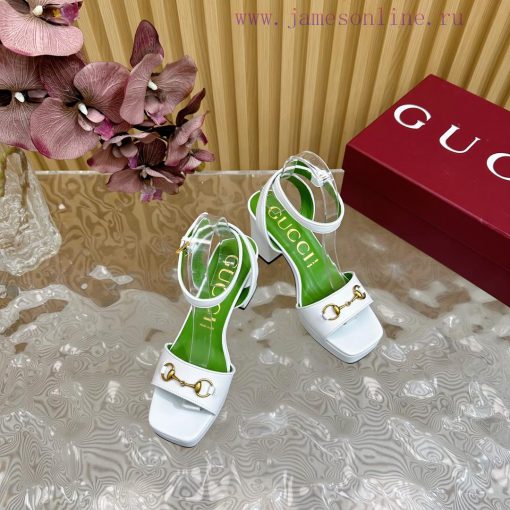 The new 2024 spring/summer GUCCI leopard print horsehair Gucci water platform coarse heel ho25fhf97m - Image 7