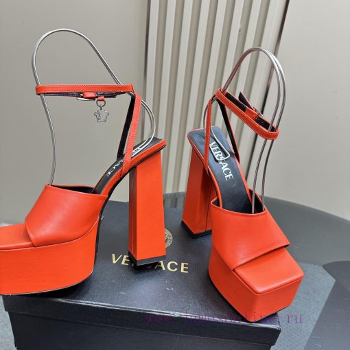 Versace | Versace New CollectionHentian High Heels Waterproof Platform High HeelsNumerous ceg7l41fwt - Image 4