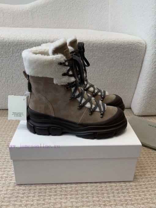 BC 2024s Autumn/Winter New Product: Woolen Tube Short Boots Brunello Cucinelli, Inspired by atc99pzj - Image 3