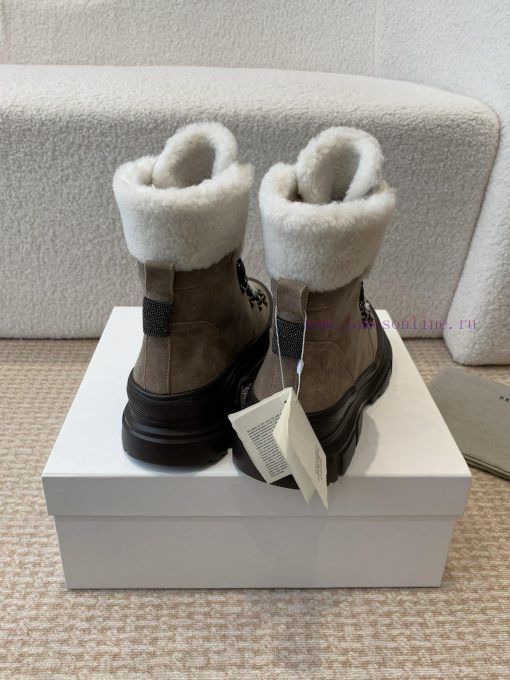 BC 2024s Autumn/Winter New Product: Woolen Tube Short Boots Brunello Cucinelli, Inspired by atc99pzj - Image 4
