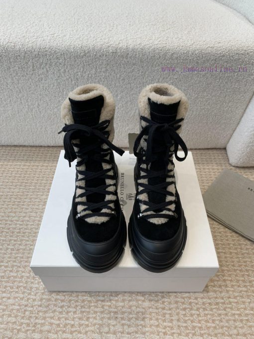 BC 2024s Autumn/Winter New Product: Woolen Tube Short Boots Brunello Cucinelli, Inspired by q9jrdc80