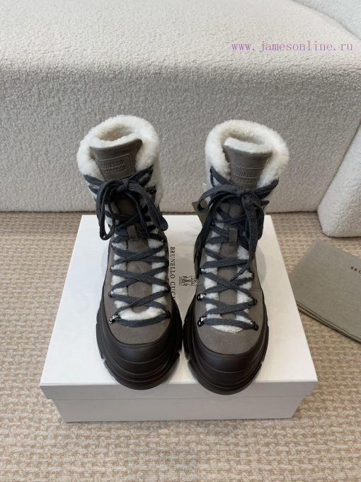 BC 2024s Autumn/Winter New Product: Woolen Tube Short Boots Brunello Cucinelli, Inspired by 6j70qfxt