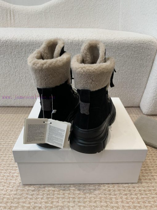 BC 2024s Autumn/Winter New Product: Woolen Tube Short Boots Brunello Cucinelli, Inspired by q9jrdc80 - Image 7