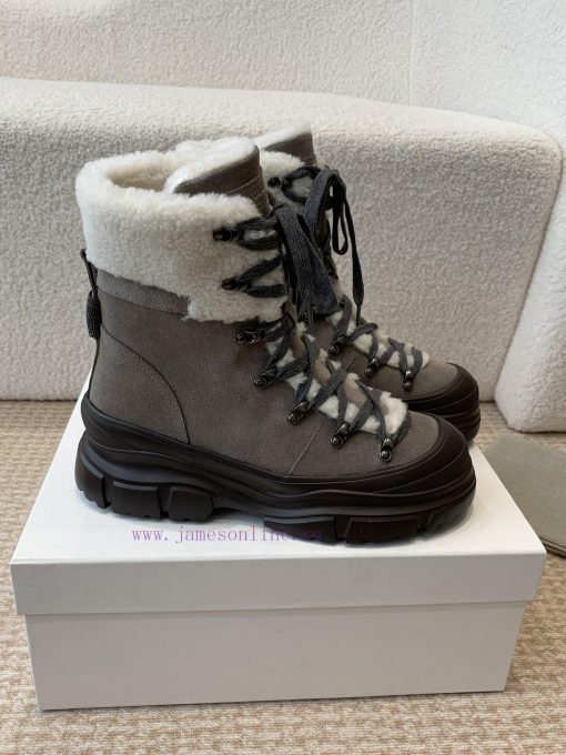BC 2024s Autumn/Winter New Product: Woolen Tube Short Boots Brunello Cucinelli, Inspired by 6j70qfxt - Image 6