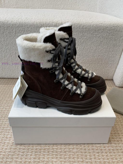 BC 2024s Autumn/Winter New Product: Woolen Tube Short Boots Brunello Cucinelli, Inspired by nq5xfk3q - Image 3