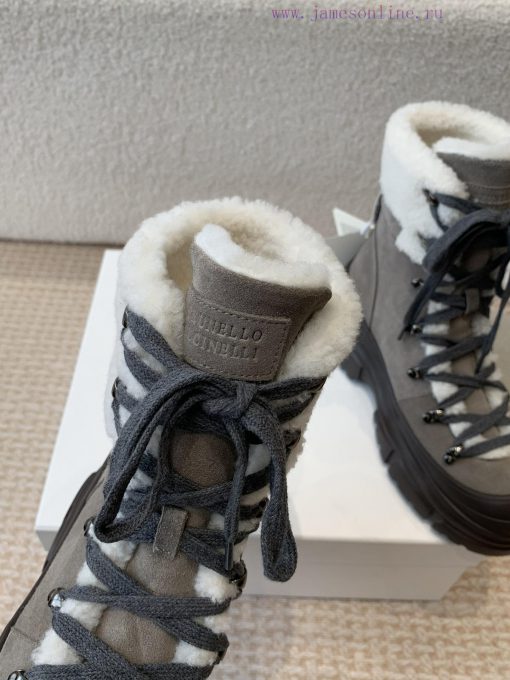 BC 2024s Autumn/Winter New Product: Woolen Tube Short Boots Brunello Cucinelli, Inspired by 6j70qfxt - Image 9