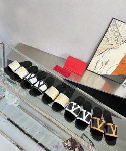 Valentino, 25 new spring/summer collection, Valentino color blocked flat bottomed slippers, kabqhgd0