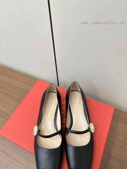 Valentino VT25ss Malizhen Low Heel Fashion Single ShoeUnparalleled quality and workmanship, 8h8aoeu7 - Image 8