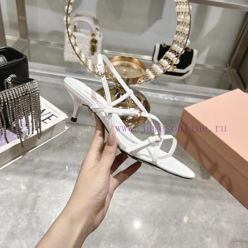 MiuMiu * Miu Miu/25ss Spring/Summer Fashion Show New Cat and High Heel SandalsThe runway sty8b4u8bkl - Image 6