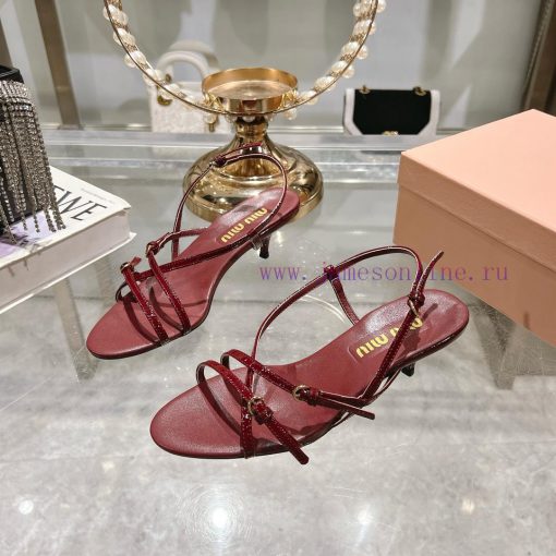 MiuMiu * Miu Miu/25ss Spring/Summer Fashion Show New Cat and High Heel SandalsThe runway stywzxyniv6 - Image 4