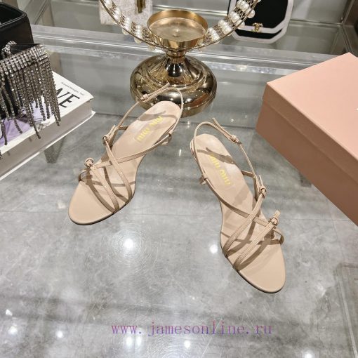 MiuMiu * Miu Miu/25ss Spring/Summer Fashion Show New Cat and High Heel SandalsThe runway stybipi24b4 - Image 4
