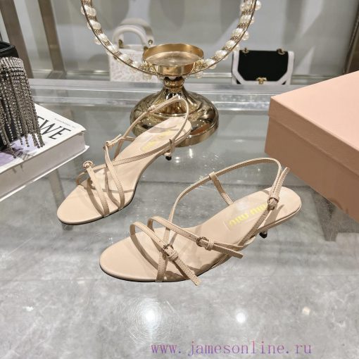 MiuMiu * Miu Miu/25ss Spring/Summer Fashion Show New Cat and High Heel SandalsThe runway stybipi24b4 - Image 6