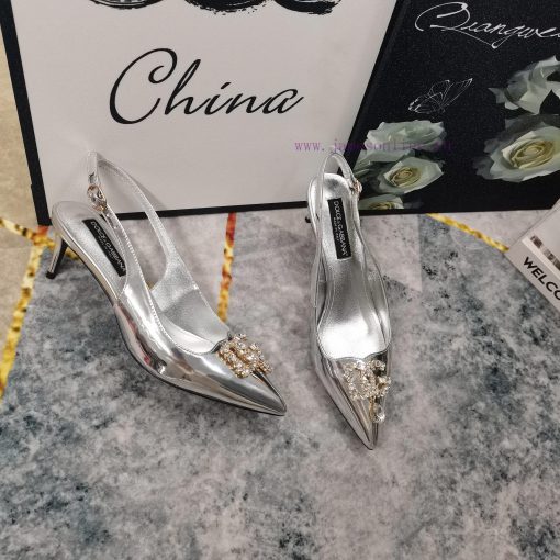 New Top DG2024 new DG rhinestone buckle toe back empty sandalsSexy high heels 10.5cm and comudzr7m18 - Image 6