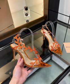 Giannito Rossi 2025 new slippers are top-notch, purchasing quality Swarovski rhinestone poin95doe5sd