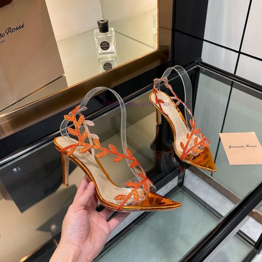 Giannito Rossi 2025 new slippers are top-notch, purchasing quality Swarovski rhinestone poin95doe5sd
