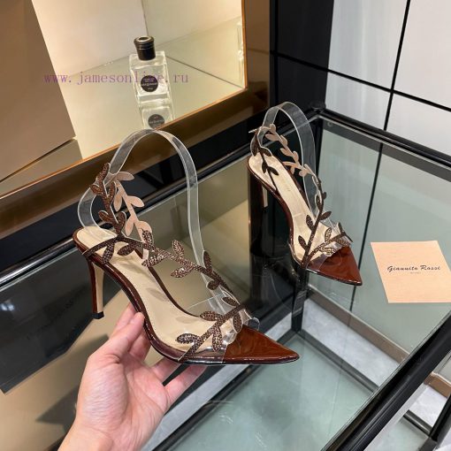 Giannito Rossi 2025 new sandalstop-levelPurchasing QualityThis pair of pointed high-heeled phtwlt1db - Image 2