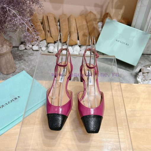 𝑨𝑸𝑼𝑨𝒁𝒛𝒖𝒓𝒂 𝟐𝟒𝒔𝒔  🤍 Top notch square toe women's high heels, this "FrenchFlirt" mid heel shoe 81kf4pop