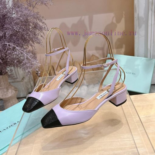 𝑨𝑸𝑼𝑨𝒁𝒛𝒖𝒓𝒂 𝟐𝟒𝒔𝒔  🤍 Top notch square toe women's high heels, this "FrenchFlirt" mid heel shoe hudnku5z - Image 4