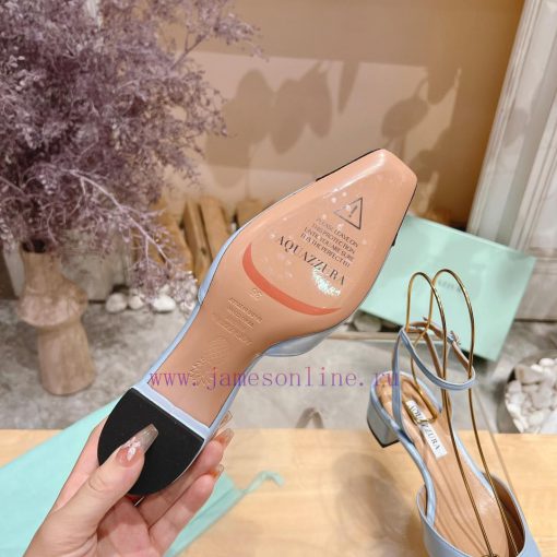 𝑨𝑸𝑼𝑨𝒁𝒛𝒖𝒓𝒂 𝟐𝟒𝒔𝒔  🤍 Top notch square toe women's high heels, this "FrenchFlirt" mid heel shoe lof2bjaq - Image 10