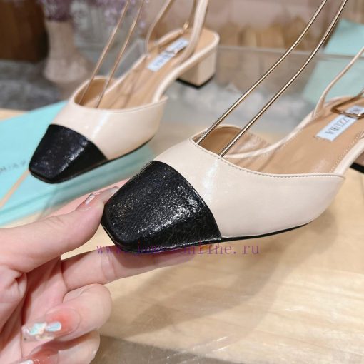 𝑨𝑸𝑼𝑨𝒁𝒛𝒖𝒓𝒂 𝟐𝟒𝒔𝒔  🤍 Top notch square toe women's high heels, this "FrenchFlirt" mid heel shoe dke10jyt - Image 8