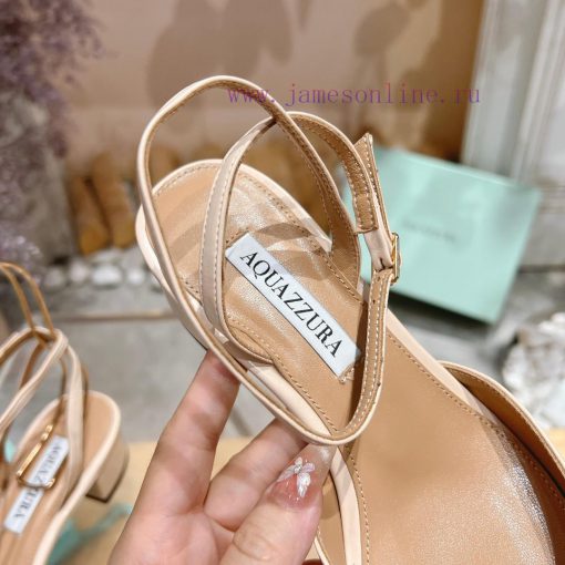 𝑨𝑸𝑼𝑨𝒁𝒛𝒖𝒓𝒂 𝟐𝟒𝒔𝒔  🤍 Top notch square toe women's high heels, this "FrenchFlirt" mid heel shoe dke10jyt - Image 9