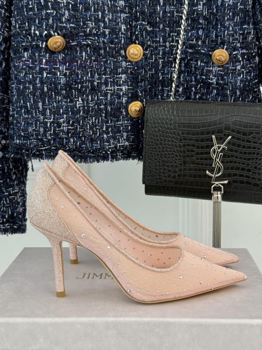 Jimmy Choo | Jimmy Zhou Classic Mesh High Heels CollectionJC's shoes are well-known for theimx63176d - Image 2
