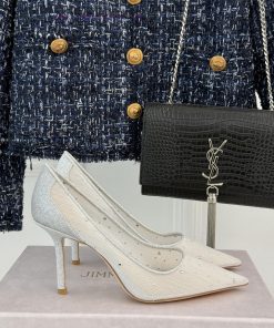 Jimmy Choo | Jimmy Zhou Classic Mesh High Heels CollectionJC's shoes are well-known for theie7u1ou3h