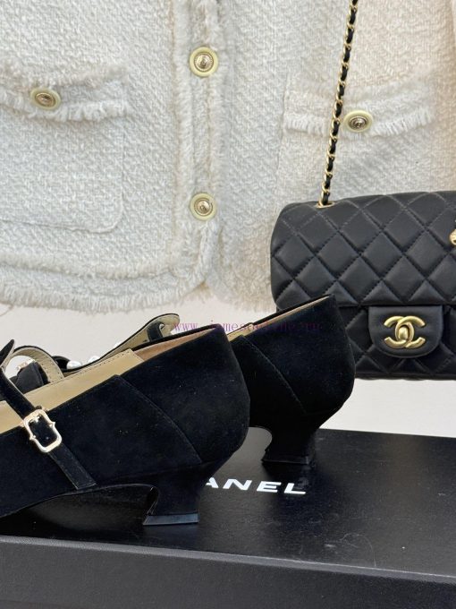 Chanel | Chanel 25C Early Spring New ProductDouble C color blocked bow pearl Mary Jane shoesd6wmwzt9 - Image 7