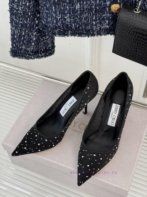 Jimmy Choo | Jimmy Zhou Classic Mesh High Heels CollectionJC's shoes are well-known for theipe1lwnbs - Image 3