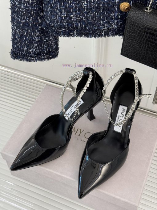 Jimmy Choo | Jay Chou's Classic Diamond Chain High HeelsOur JC family always maintains supersl7fl4ph - Image 3