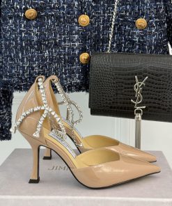 Jimmy Choo | Jay Chou's Classic Diamond Chain High HeelsOur JC family always maintains supercyih8jck