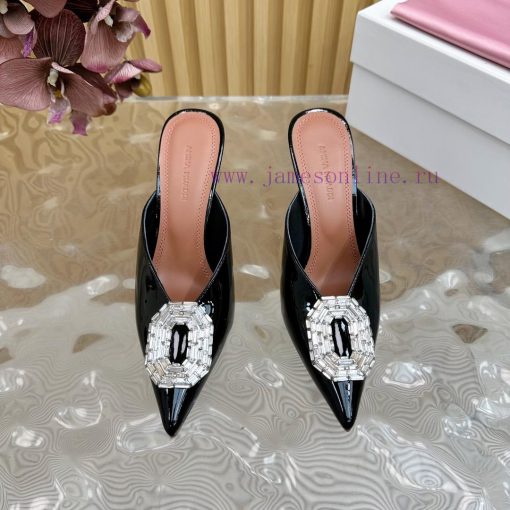 Amina Muaddi2024's new Charlotte series high heels have sharp edges and slanted square headso9j6q0vk - Image 6